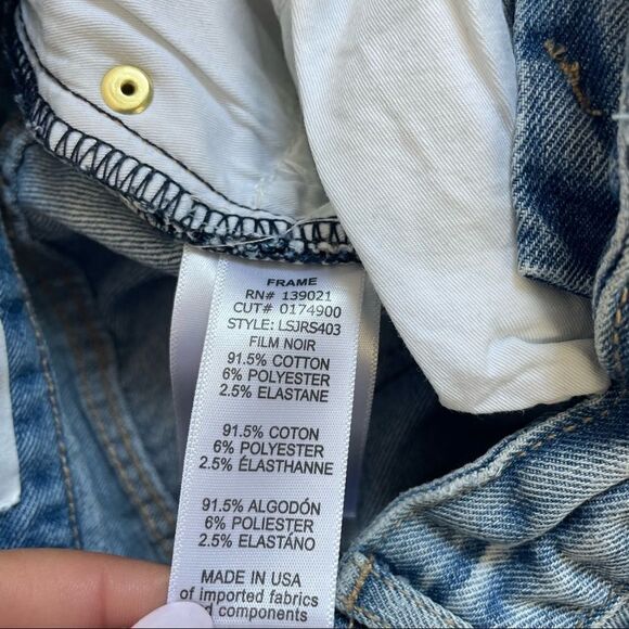 Frame Le Skinny De Jeanne Distressed Jeans Sz 25 - Picture 7 of 12